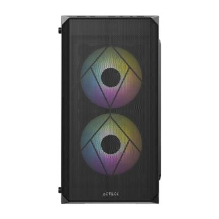 Gabinete Acteck Mini Torre Doom GI630 Max MB M-ATX Fuente ATX Plus 500w  Advanced Series Negro