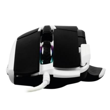 Mouse Game Factor MOG602 Click Láser Pixart 3370 19000 dpi 8 Botones Iluminación RGB Color Negro
