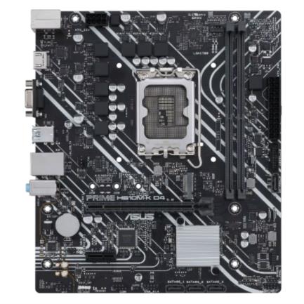 Tarjeta Madre Asus PRIME H610M-K D4 2xDDR4 64GB 3200Mhz PCIe 40 M2 1xHDMI 1xD-Sub S 1700 12th 13th Gen mATX
