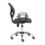Silla-Secretarial-Nextep-de-Altura-Ajustable-Tela-Gris-Base-Giratoria