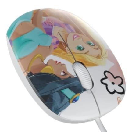 69344 - Mouse Alámbrico XTech  XTM-D406PS Ambidiestro Princesas Disney 3 Botones 1 Velocidad