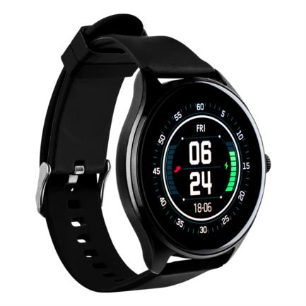 Smart Watch Vorago SW-505 Redondo IP67 Bluetooth Pantalla AMOLED 143"  Táctil Negro 2 Extensibles