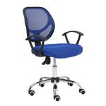 Silla-Secretarial-Nextep-de-Altura-Ajustable-Tela-Azul-Base-Giratoria