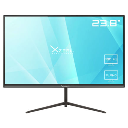 Monitor Xzeal 238 pulgadas Xzeal XZ3010-3 Panel Plano VA FHD 180Hz 1ms 1xDP + 1xHDMI + 1x35mm + Vesa 100x100mm Negro