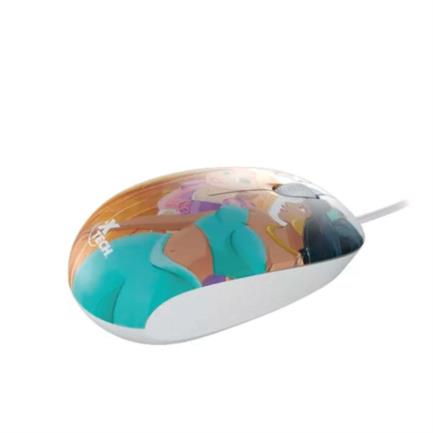 69342 - Mouse Alámbrico XTech  XTM-D406PS Ambidiestro Princesas Disney 3 Botones 1 Velocidad