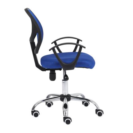 Silla-Secretarial-Nextep-de-Altura-Ajustable-Tela-Azul-Base-Giratoria