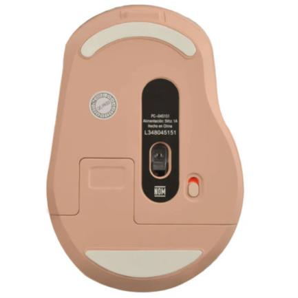 69293 - Mouse Perfect Choice Clix Inalámbrico Batería Recargable 6 Botones hasta 1600 DPI Color Caqui