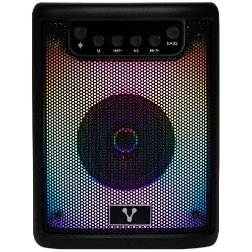 69371 - MINI BAFLE VORAGO KSP-180 NEGRO 3" 10WATTS RMS / RECARGABLE / TWS BT 4HRS CARGA USB TIPO C