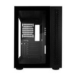 Gabinete Vorago Game Factor CSG700 ATX FishTank Doble Cristal USB 20/USB 30/Audio 35 mm/Micrófono Negro