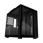 Gabinete Vorago Game Factor CSG700 ATX FishTank Doble Cristal USB 20/USB 30/Audio 35 mm/Micrófono Negro