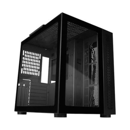 Gabinete Vorago Game Factor CSG700 ATX FishTank Doble Cristal USB 20/USB 30/Audio 35 mm/Micrófono Negro
