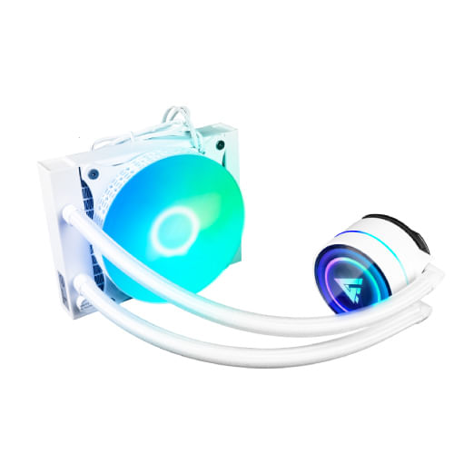 ENFRIAMIENTO LIQUIDO VORAGO GAME FACTOR LQG501  120MM  RGB  150W 1 FAN 120mm BLANCO