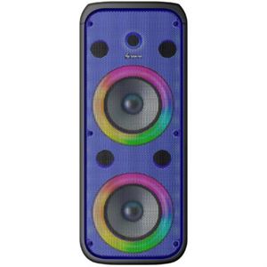 Bafle Steren Doble 8" 600W Pmpo Profesional Batería Recargable Luz Led Sqcbocab018