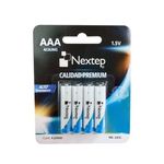 70552 - Pilas Nextep AAA Alcalinas LR03 1 5V c/4 Piezas