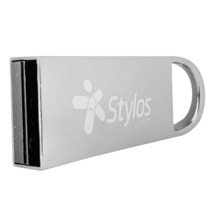 Memoria USB Stylos STMUS516B 16GB USBA 20 Lectura 80MBs Escritura 50MBs Plata