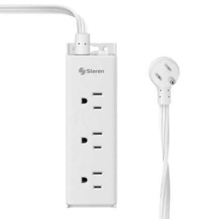 Tira Multicontacto Steren de 9 Salidas Longitud 11m Blanco