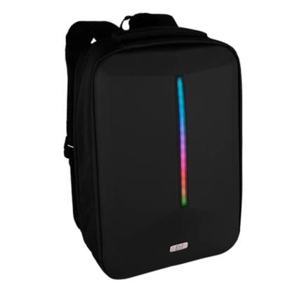 Mochila Vorago BP-500 156"  Start The Game Iluminación RGB App Configurable USB Color Negro