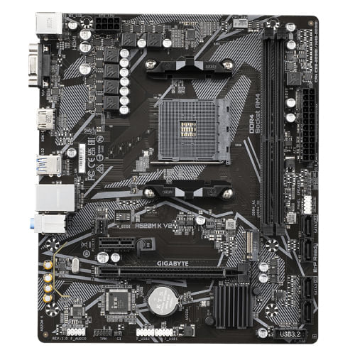 Tarjeta Madre Gigabyte UD A520M K V2 2xDDR4 64GB 5100Mhz HDMI D-Sub PCIe 30 M2 S AM4 Ryzen mATX