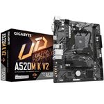 Tarjeta Madre Gigabyte UD A520M K V2 2xDDR4 64GB 5100Mhz HDMI D-Sub PCIe 30 M2 S AM4 Ryzen mATX