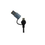 CONCENTRADOR HUB VORAGO HU-205 SLIM 3 TIPO C + 1 USB 30 ADAPTADOR C Y USB
