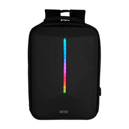 Mochila Vorago BP-500 156"  Start The Game Iluminación RGB App Configurable USB Color Negro