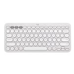 Teclado Bluetooth Logitech Pebble Keys 2 K380S Emparejamiento Multidispositivo Inalámbrico Color Blanco