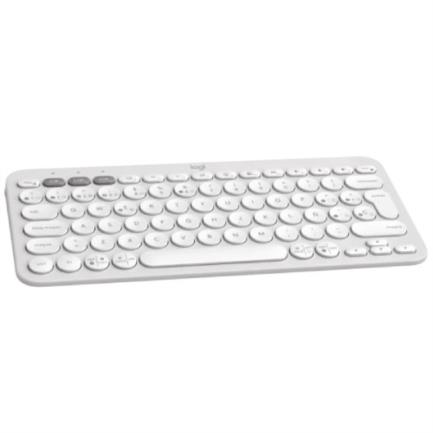 Teclado Bluetooth Logitech Pebble Keys 2 K380S Emparejamiento Multidispositivo Inalámbrico Color Blanco