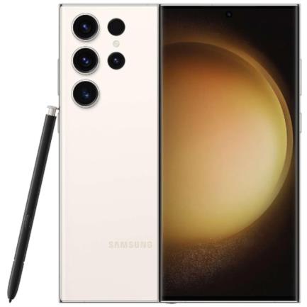 Smartphone Samsung S23 Ultra 68" 256GB/12GB Cámara 200MP+12MP+10MP+10MP/12MP Octacore Android 13 Color Crema