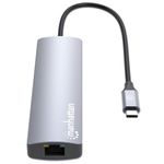 63108 - Estacion Docking Manhattan USB-C con lector de tarjetas