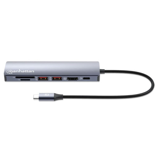 63106 - Estacion Docking Manhattan USB-C con lector de tarjetas