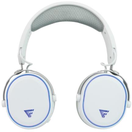 Diadema Game Factor HSB600 Gaming Inalámbrica RGB Triple Conectividad Micrófono Removible Surround 71 Color Blanco