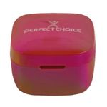 Audífonos Inalámbricos Perfect Choice TWS Brillantes Alcance de 10m Bluetooth Rojo