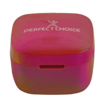 Audífonos Inalámbricos Perfect Choice TWS Brillantes Alcance de 10m Bluetooth Rojo