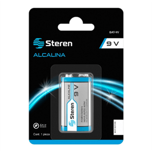 Pilas Steren Alcalina Cuadrada 9V 1 Pza Sqcpilab005