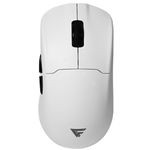 MOUSE GAME FACTOR MOW800 INALAMBRICO WIRELESS 24G BT PIXART 3395 26000 DPI 4K HZ BASE RGB ULTRALIGERO 56G BLANCO