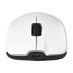 MOUSE GAME FACTOR MOW800 INALAMBRICO WIRELESS 24G BT PIXART 3395 26000 DPI 4K HZ BASE RGB ULTRALIGERO 56G BLANCO
