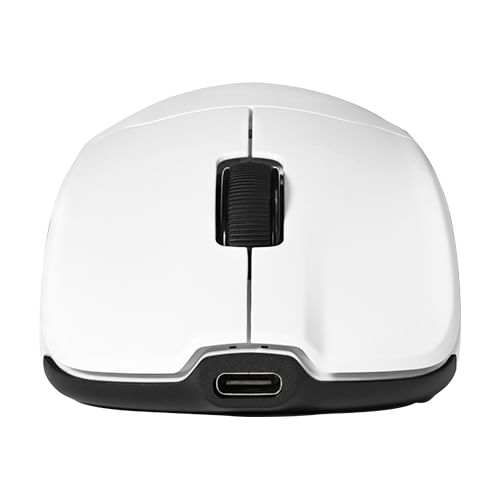 MOUSE GAME FACTOR MOW800 INALAMBRICO WIRELESS 24G BT PIXART 3395 26000 DPI 4K HZ BASE RGB ULTRALIGERO 56G BLANCO
