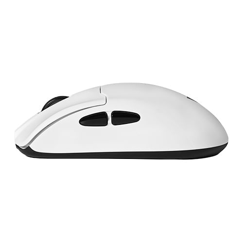 MOUSE GAME FACTOR MOW800 INALAMBRICO WIRELESS 24G BT PIXART 3395 26000 DPI 4K HZ BASE RGB ULTRALIGERO 56G BLANCO