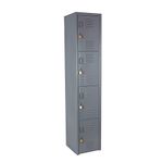 LOCKER 4 PTAS GRIS S/CHAPA C/PORTA CANDADO