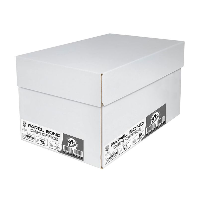 PAPEL DIEM-97 OFICIO BLANCO 37K C/500HJS CAJA 10 PAQUETES