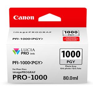 Tinta Canon Pfi-1000R Gy Lucia Pro Ink Tank 80Ml Color Gris Cactinab258