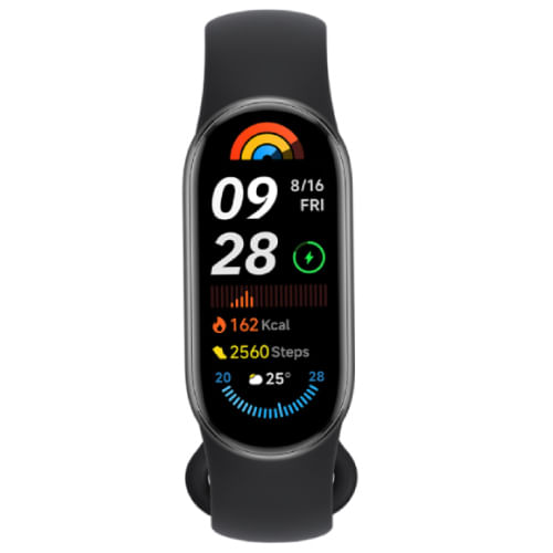 Mi Smart Band 9 Xiaomi 162" Pantalla Táctil AMOLE 233mAh Color Negro