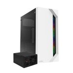 Gabinete Acteck Media Torre Viken GM434 Max MB ATX Fuente ATX 500w Advanced Series Blanco