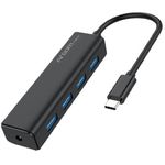 Mini Hub Argomtech de 4 Puertos USB 30 Tipo-C