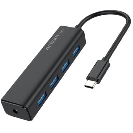 Mini Hub Argomtech de 4 Puertos USB 30 Tipo-C
