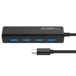 Mini Hub Argomtech de 4 Puertos USB 30 Tipo-C