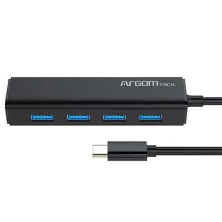 Mini Hub Argomtech de 4 Puertos USB 30 Tipo-C