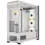 Gabinete Corsair ICUE 7000X RGB Full Torre EATX ATX mATX ITX Cristal Templado Blanco 4xFan RGB Sin Fuente