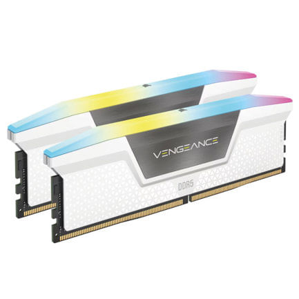 71648 - Memoria RAM Corsair Vengeance RGB 64GB (2x32GB) 6000MHZ DDR5 UDIMM XMP Color Blanco CL30