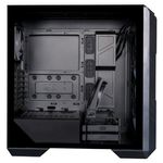 Gabinete Gamer Cooler Master MasterBox HAF 500 Media Torre ITX mATX ATX 4xFan RGB Cristal Templado Negro